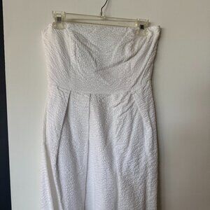 J Crew White Strapless Dress